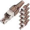 Bematik - Conector Ftp Cat.6a Rj45 Macho Crimpado Automático Pack 6 Unidades Rc15300