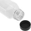 Primematik - Botellas De Plástico Pet Reciclable Cuadradas Y Transparentes 400ml, 7 Unidades Ik00200