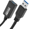 Bematik - Cable Prolongador Con Amplificador Usb-a 3.0 Macho A Usb-a 3.0 Hembra 5 M Negro Ua03500