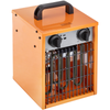 Primematik - Calefactor Industrial De Aire De Suelo 1000 / 2000 W De Color Naranja Y Forma Rectangular Kl11000