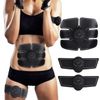 Electroestimulador Ems Para Músculos Abdominales Y Bíceps, Entrenador Ems, Masajeador De Vibración Para Abdomen, Fitness, Quema De Grasa