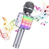 Micrófono Karaoke Bluetooth Inalámbrico Portátil Reproductor De Música Multicolor