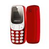 Mini Telefono Bluetooth El Movil Pequeño Klack® Con Puerto De Sim Doble Rojo