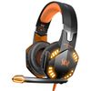 Auriculares Klack® Para Ps4 Pc Xbox Movil Universal Gaming Con Led Y Control De Volumen Naranja