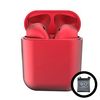 Auriculares Inpods 12 Bluetooth Metalizado Rojo Klack® Compatible Iphone Samsung Huawei, Universal