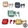 Auriculares Inpods 12 Bluetooth Metalizado Rojo Klack® Compatible Iphone Samsung Huawei, Universal