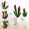 Pack 12 Cactus Kañanchoe Surtidos Artificiales Con Maceta De Ceramica