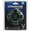 Hub Multipuerto Woxter Stinger Hub Green, Leds En 5 Colores