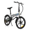 Bicicleta Eléctrica Smartgyro Crosscity Silver, Asistente Al Pedaleo, 20", Batería Extraíble