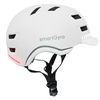 Casco Smart Helmet Pro Con Leds De Frenado Inteligentes  Y Bt, Tamaño L -  Blanco