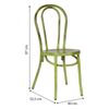 Silla De Metal Con Lacado Verde 40x52.5x87