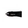 Cargador 2xusb Approx Coche Negro