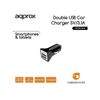 Cargador 2xusb Approx Coche Negro