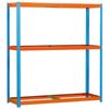 Estanteria Sin Tornillos Ni Estantes Simonforte 1806-3 Azul/naranja 2000x1800x600 Mm