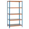 Estanteria Metálica Sin Tornillos Simonclick 5/300 Azul/naranja/galva 1800x900x300 Mm