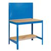 Banco De Trabajo Bt2 1200 Azul/madera 1445x1210x610mm