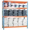 Estanteria Media Carga Simonforte 1506-4 Con Aglomerado Azul/naranja/mader 2000x1500x600 Mm