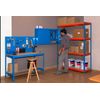 Estanteria Media Carga Simonforte 1506-4 Con Aglomerado Azul/naranja/mader 2000x1500x600 Mm