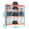 Estanteria Media Carga Simonforte 2406-4 Con Aglomerado Azul/naranja/mader 2000x2400x600 Mm