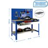 Banco De Trabajo Bt2 Box 1200 Azul/madera 1445x1210x610mm