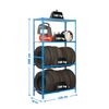 Estanteria Metálica  Simongarage Megaplus 4/400 Azul/galva 2000x1200x400mm