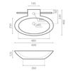 Bathco 4010 Tt2 Lavabo Oval Con Toallero