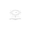 Bathco 4022 Ellipse Lavabo Semi Encastre Ovalado