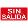 Atm Señalización-asa080-señal Sin Salida Pvc Clase A