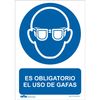 Atm Señalización-asrd030-señal Obligatorio El Uso De Gafas Pvc Glasspack