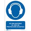 Atm Señalización-asrd050-señal Obligatorio El Uso De Protección Acústica Pvc Glasspack