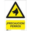 Atm Señalización-asrd160-señal Peligro Cuidado Con El Perro Pvc Glasspack