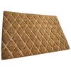 Felpudo Coco Con Relieve Rombos 7160101-1" "60x40 Cm" "natural Crudo 7160101-1" "exma