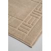 Alfombra De Baño Beige 100% Algodón Peinado 600gr