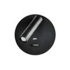 Akunadecor - Aplique De Pared Metal Negro Giotto