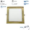 Downlight Empotrable Cuadrado Led Anubis 18w Cuero Cuero Natural 4000k