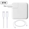 Cargador 87w + Cable Usb-c Adaptador Cargador Apple Macbook Pro 15 Mptx2