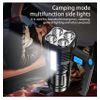 Linterna De Mano Con Luz 4x Led Q5 Cree + Cob Recargable Lampara Vigilancia Carga Por Usb