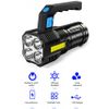 Linterna De Mano Con Luz 4x Led Q5 Cree + Cob Recargable Lampara Vigilancia Carga Por Usb