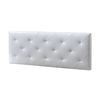 Cabecero Tapizado Rombo 150x60 Cm Blanco, 8 Cm De Grosor