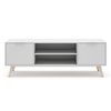 Mueble De Tv 2 Puertas 2 Estantes L140 Cm - Campus