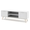 Mueble De Tv 2 Puertas 2 Estantes L140 Cm - Campus