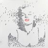 Cuadro "marilyn Blanco Y Negro" 80x80x3 Cm