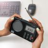 Nk Radio Portátil Vintage Pequeña Nk-ab1904-fm Negra