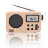 Nk Radio Portátil Vintage Pequeña Nk-ab1904-fm Beige