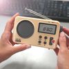 Nk Radio Portátil Vintage Pequeña Nk-ab1904-fm Beige