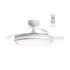 Ventildor De Techo Con Luz Y Aspas Plegables Wonderlamp Perla - Níquel Ø106cm