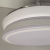 Ventildor De Techo Con Luz Y Aspas Plegables Wonderlamp Perla Mini - Blanco Ø91cm