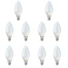 Pack 10 Bombillas Led Vela E-14. 4w. 300lm. Wonderlamp, Temperatura: 4200ºk (blanco Neutro)