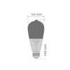 Bombilla Led Decorativa Espejo Plata E27 8w