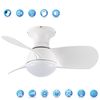 Akunadecor - Ventilador De Techo Metal Blanco Kuki